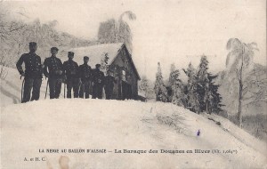 Ballon d'Alsace la Baraque des Douanes en hiver written 1911