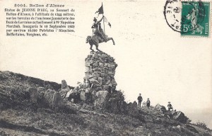 Ballon d'Alsace statue de Jeanne d'arc