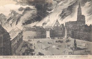 Strasbourg Place Kleber bombardment 1870