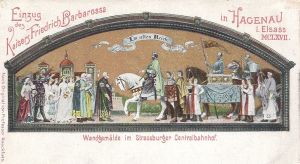 Visit of Kaiser Barbarossa 1164 Hagenau