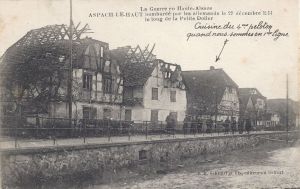 Asbach le Haut military card posted April 1914