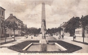 02 Mulhouse monument aux morts posted 1930
