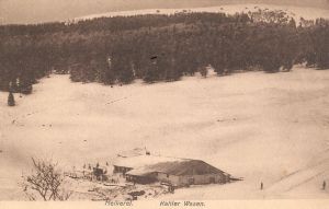 14 Kahlenwasen in snow, military postcard