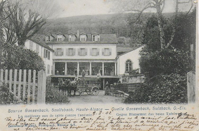 Soultzbach source Gonzenbach - spa 1902